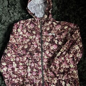 Floral stussy windbreaker